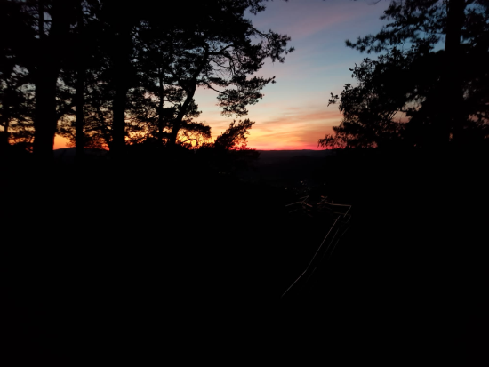 Wanderung Sonnenuntergang an der Hirtzeck-Aussicht, 
05. September 2021